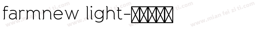 farmnew light字体转换